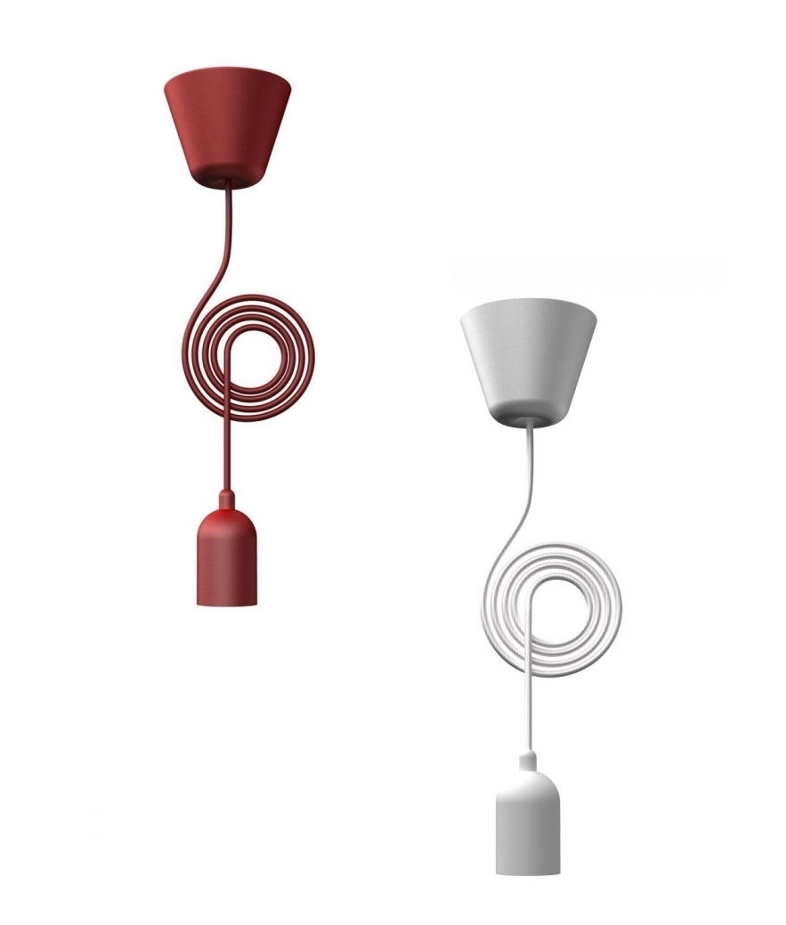 Funky Lamp Holder and Flex in two colours