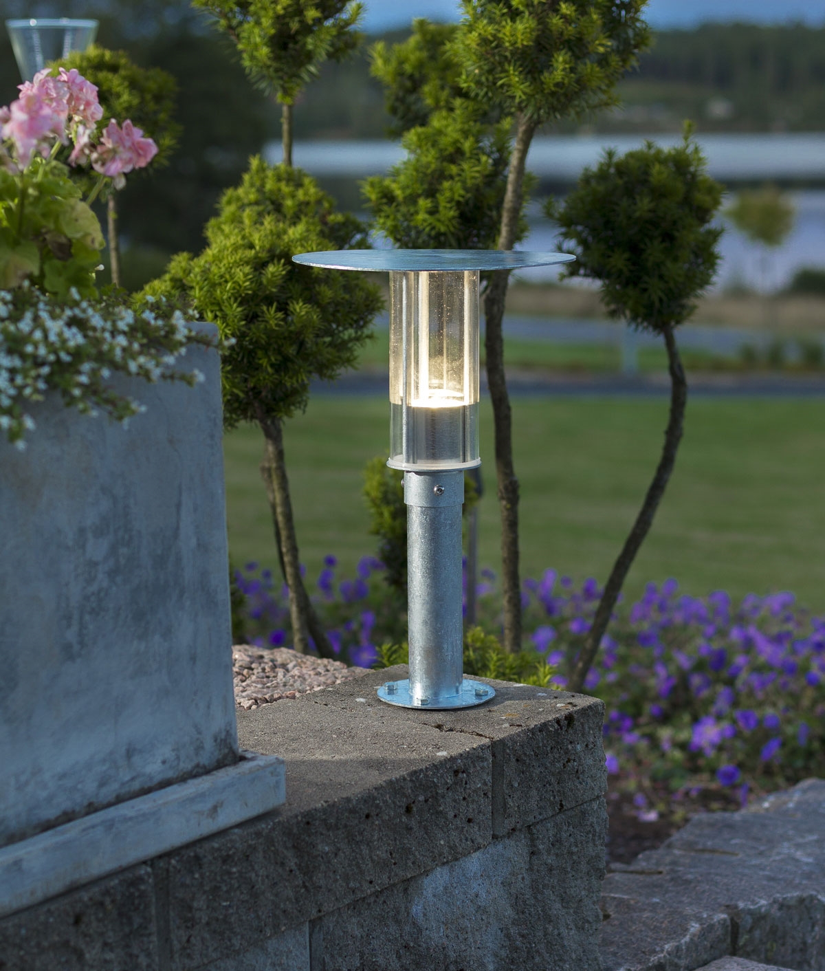 Galvanised Exterior Bollards Offered in two heights for