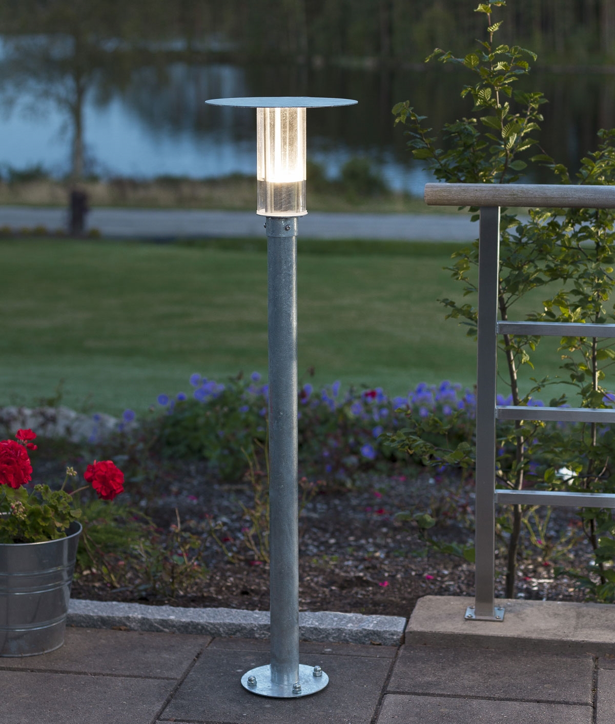 Galvanised Exterior Bollards Offered in two heights for