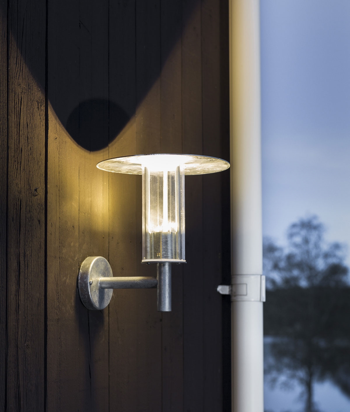 Raw Galvanised Wall Lantern IP54 Rated