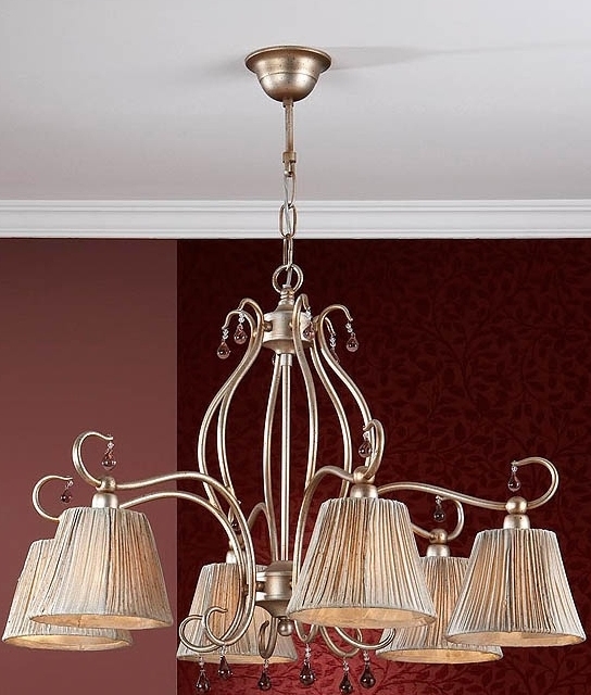 Aged Gold & Silver Shaded Double Wall Light