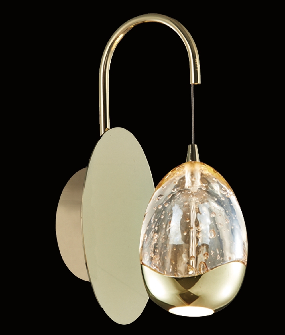 Bubble Wall Light With Leds In Gold Or, Bubble Wall Light Fixtures Uk