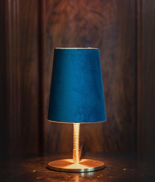 velvet bedside lamp
