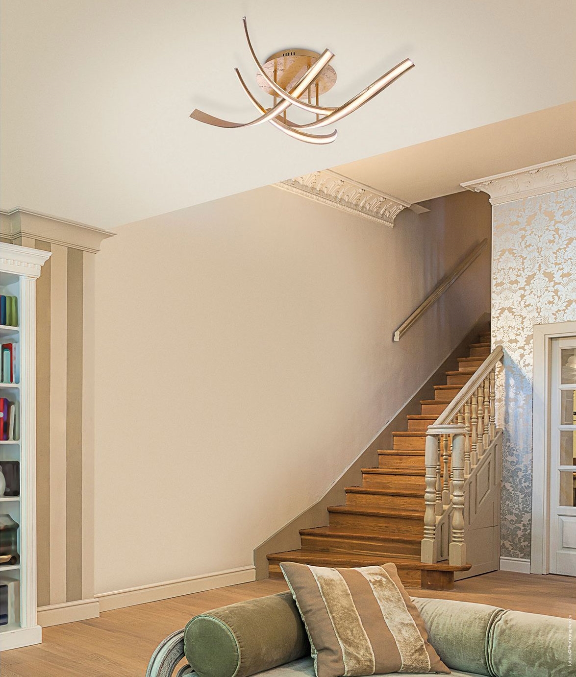 Gold led cheap ceiling light