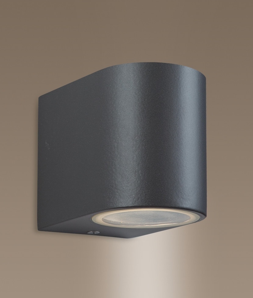 Gun Metal Exterior Wall Light either Single or Double Lamp Option