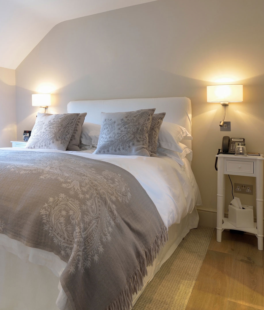 LED Reading Light and Fabric Shade Bedside Light