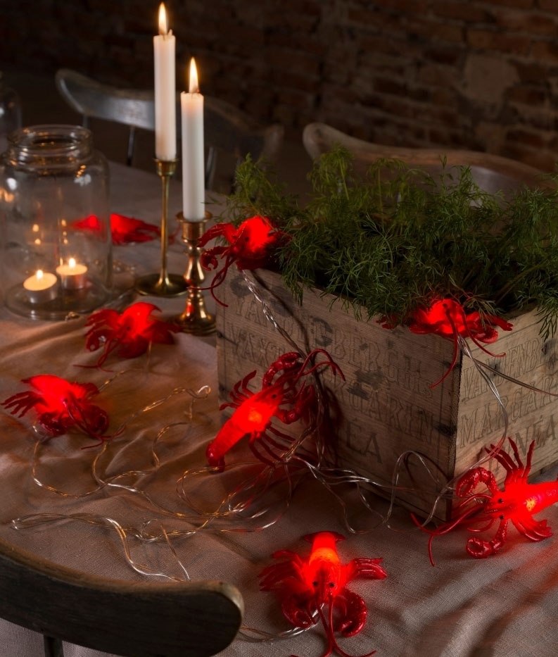 String Lights Cafe Bistro Crayfish Lights - LED for Indoor Use