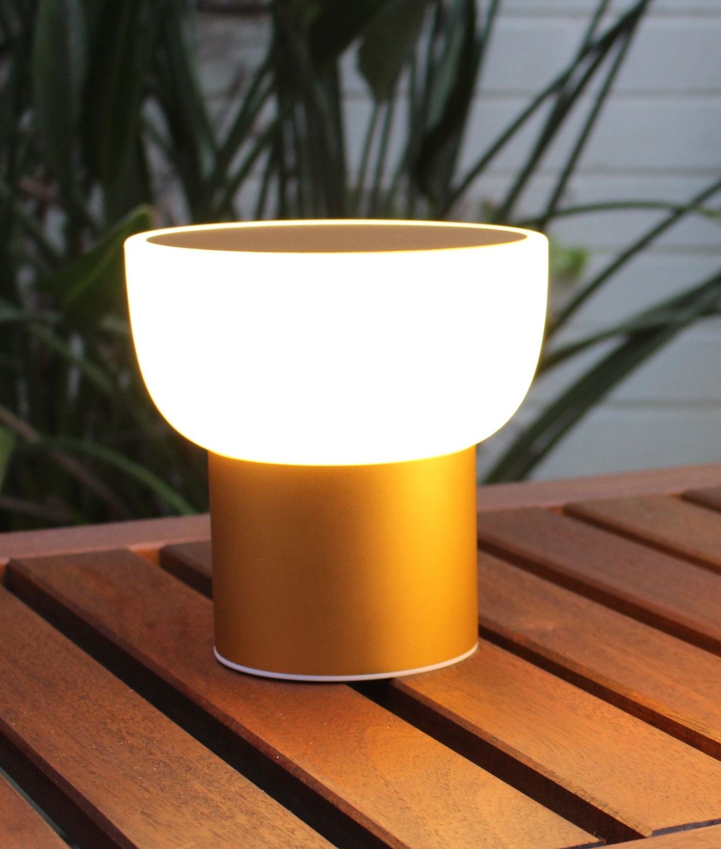 Rechargeable via USB Exterior Patio Table Lamp