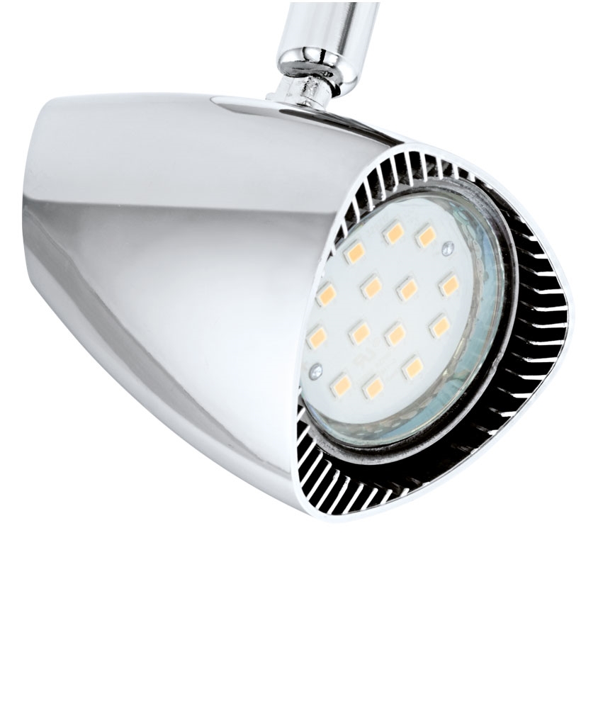 Four Foot Wide Ceiling Spotlight Bar with 6 Adjustable Spotlights for