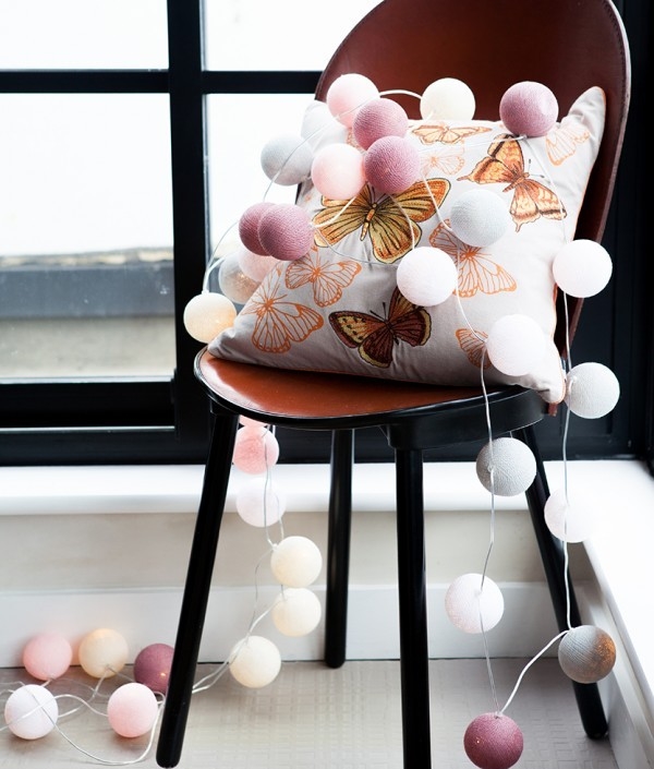 String Ball Lights Marshmallow Hues