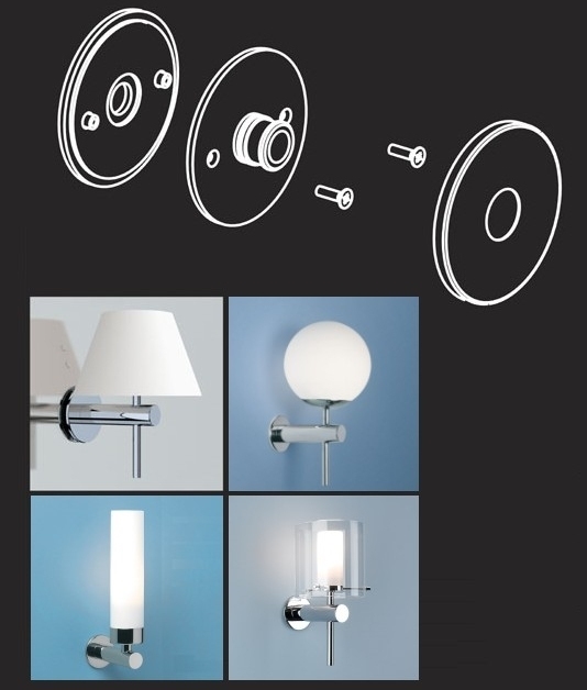 Mirror Fixing Kit for use with Wall Lights Mirror Fixing Kit for use with Wall Lights
