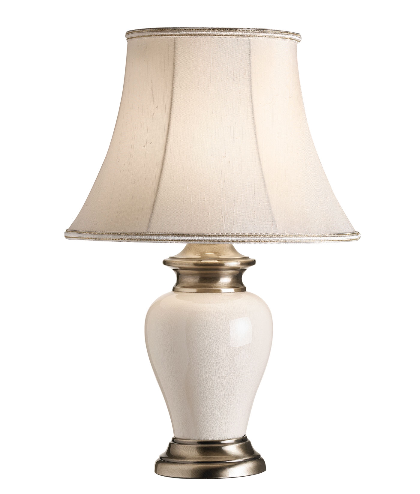 Classy Table Light Stand Earthenware & Antique Brass