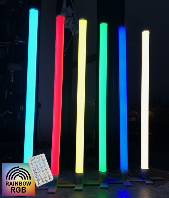 Neon Slim LED Tube Floor or Wall Light - Colour Changing