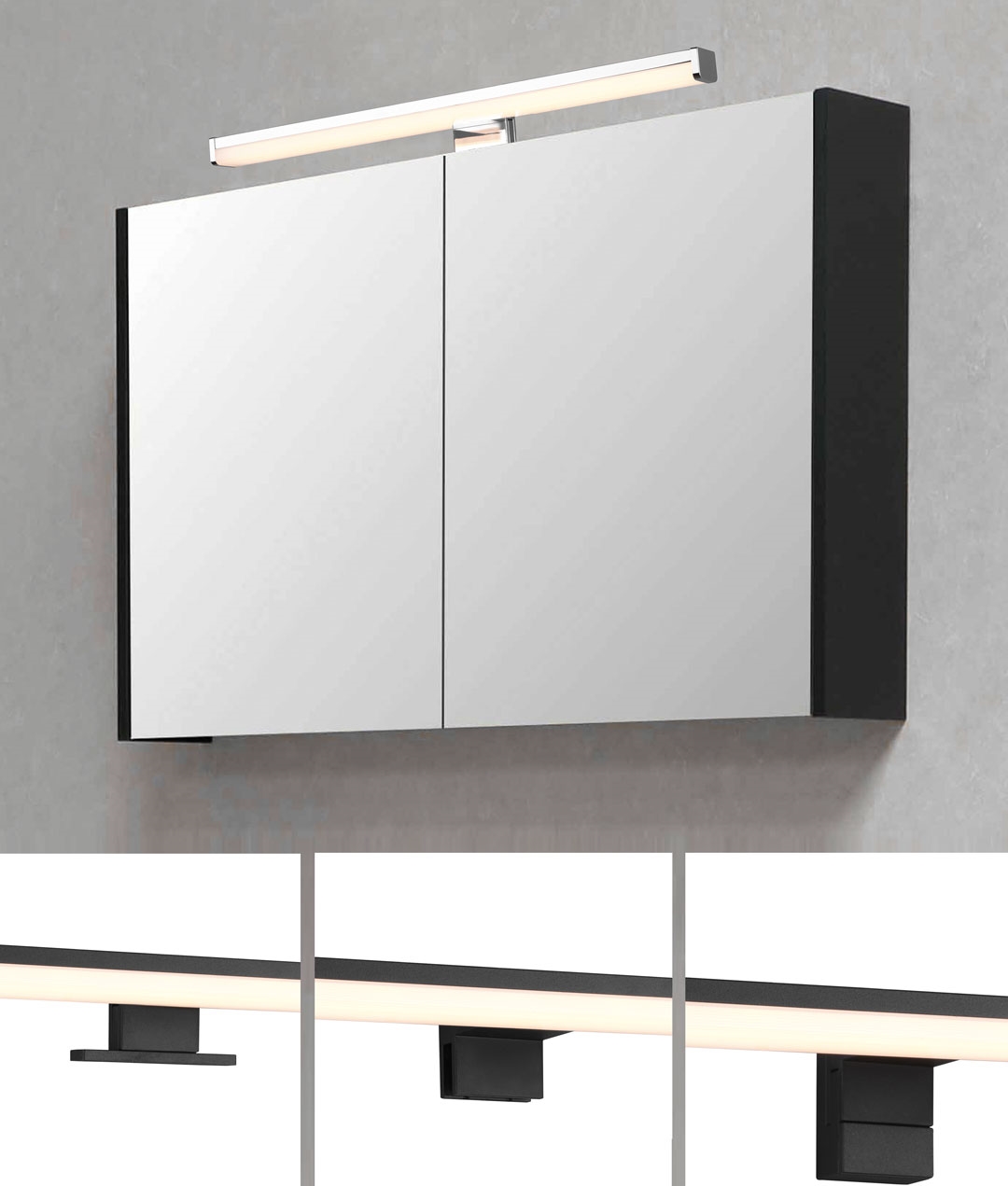 Retro-Fit LED Light for use above Bathroom Cabinets, on Mirrors or Wall ...