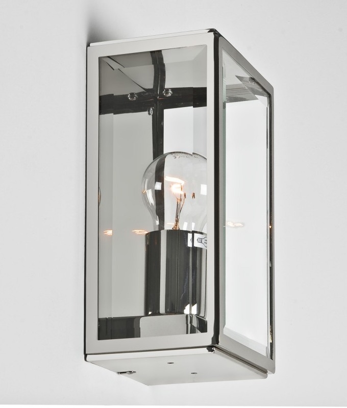 Outdoor Wall Light Clear Glass H:250mm