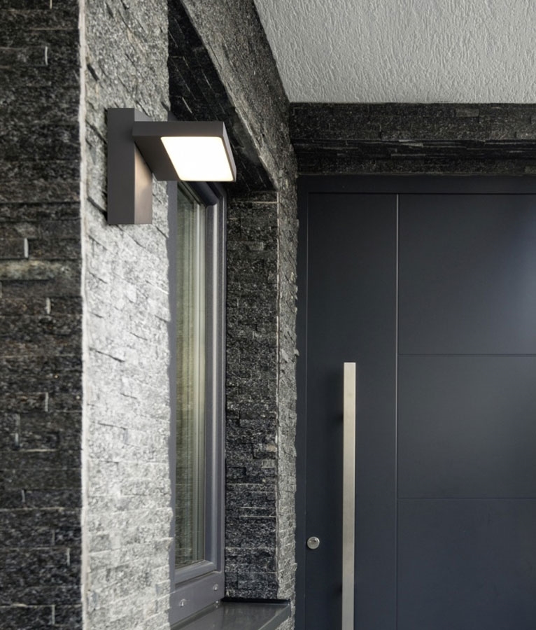 Modern Exterior Led Wall Light Adjustable Pir Option - Exterior Led Wall Lights With Sensor