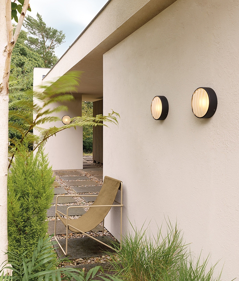 Three New Modern IP44 Bulkhead Wall Lights with Stylish Ribbed Glass