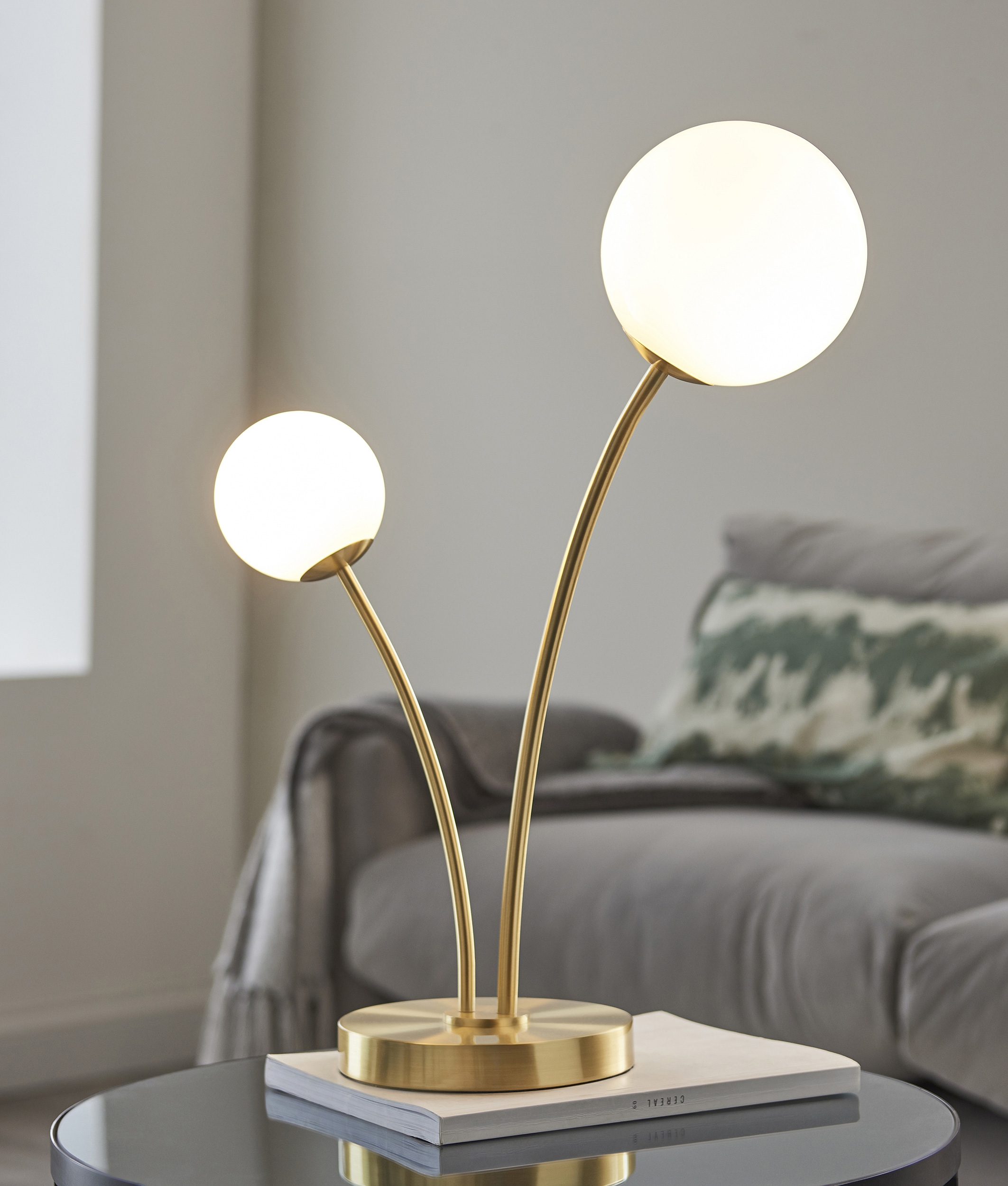 Scandinavian Twin Light Table Lamp