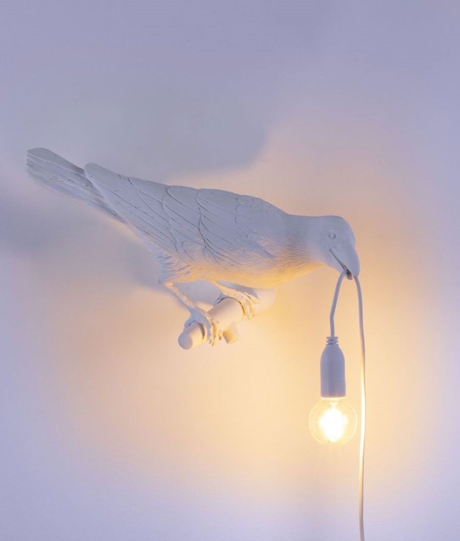 Resin store bird lamp