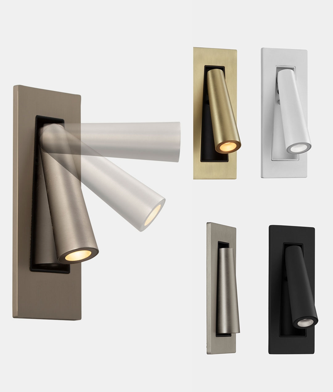 Recessed bedside shop reading light