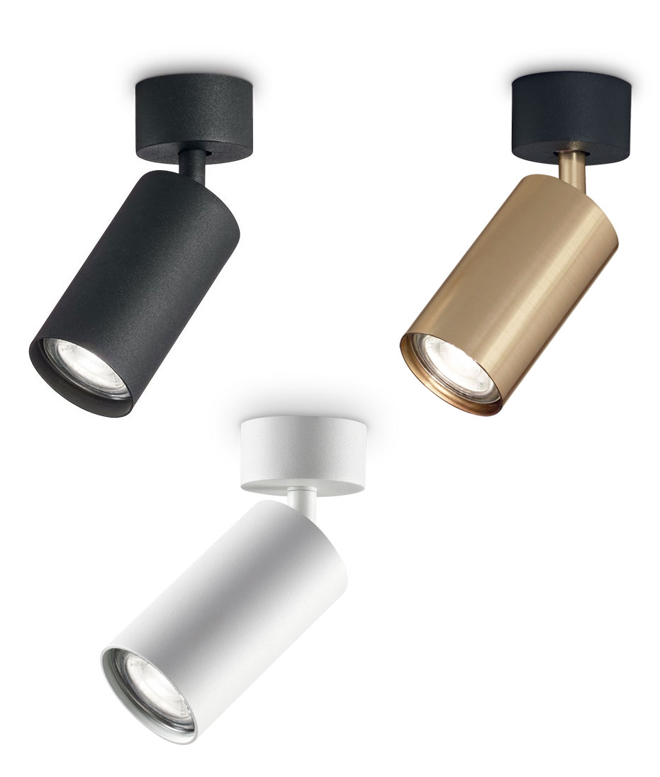 Adjustable Single Spotlight for Wall or Ceiling