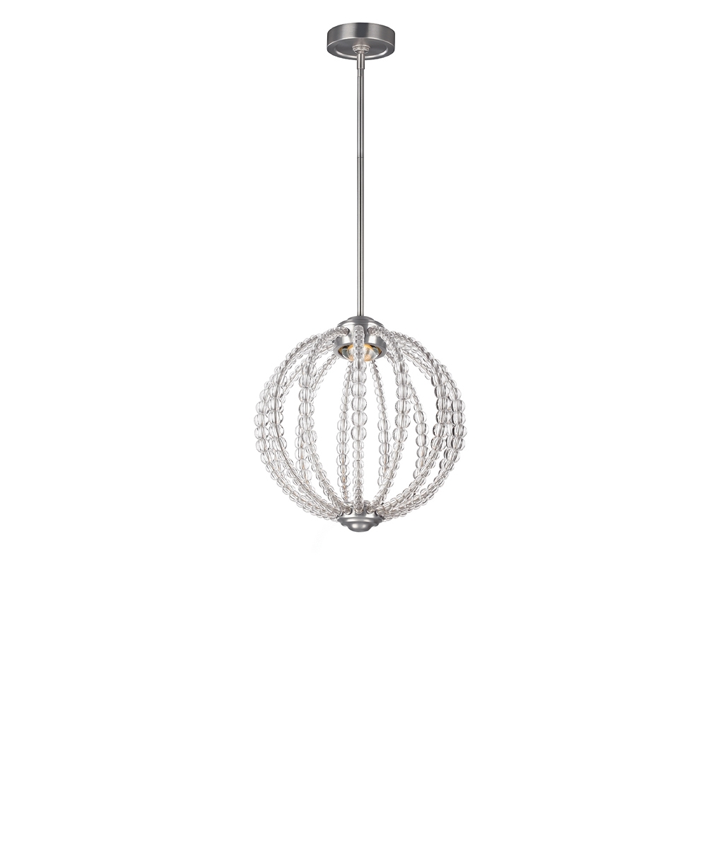Great looking modern pendant lights using crystal and LED lamps