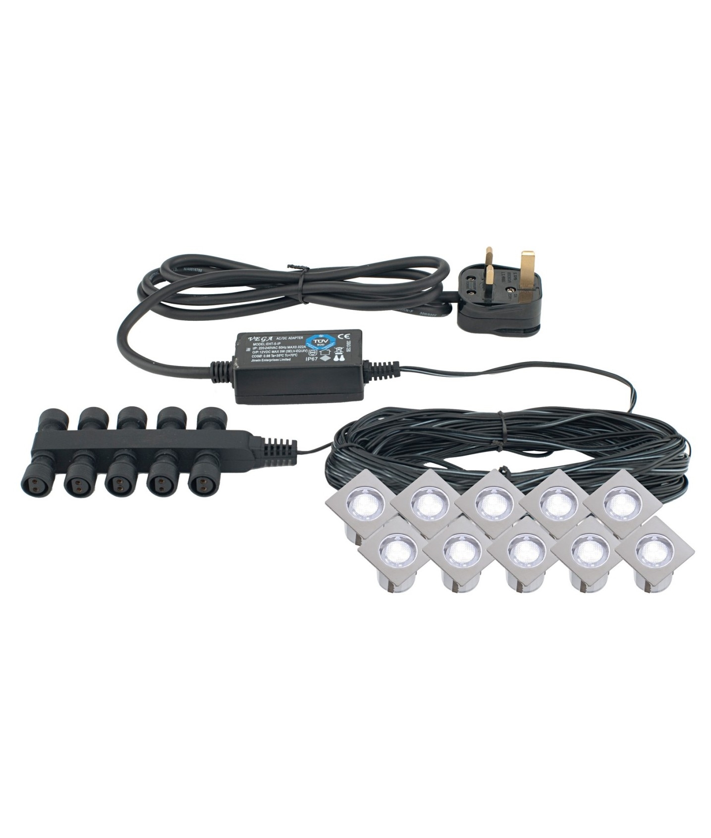 Interior or Exterior LED Square Light Kit