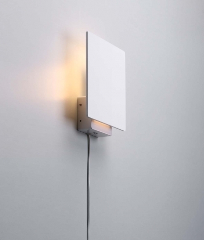 White Square Wall Light Back Lit with LEDs