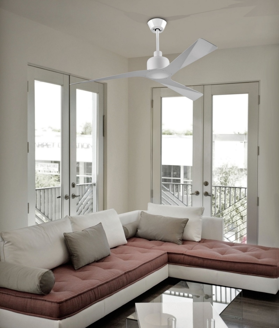 White Ultra  Modern  Ceiling  Fan 