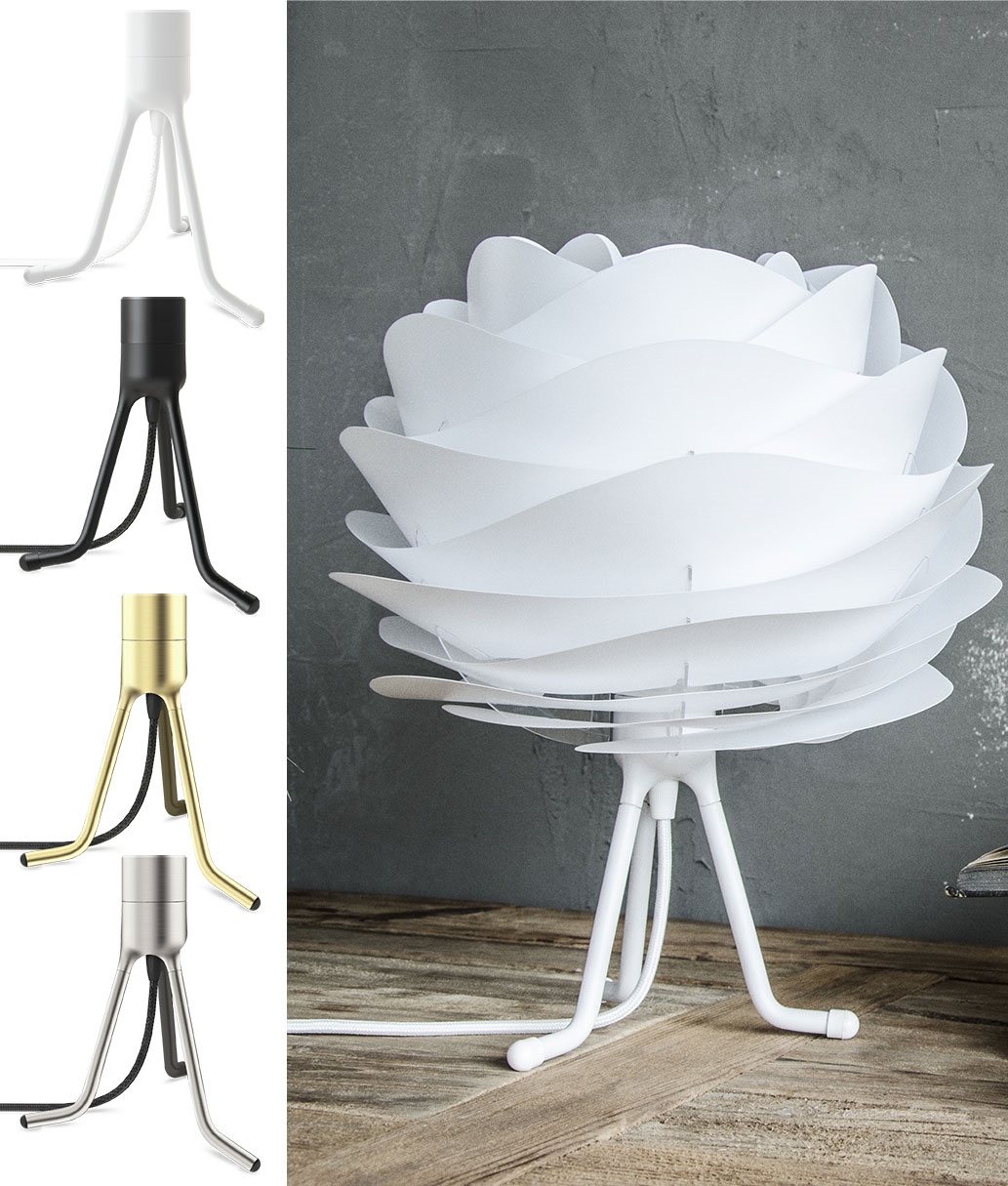 Tripod Table Base Only Height 186mm 4 Finishes