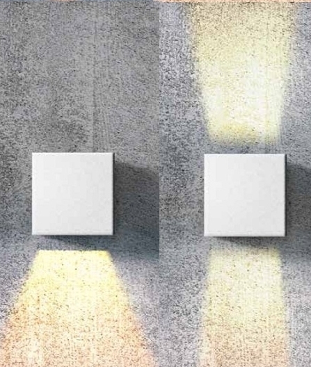 Adjustable Beam Interior Square Up & Down Wall Light