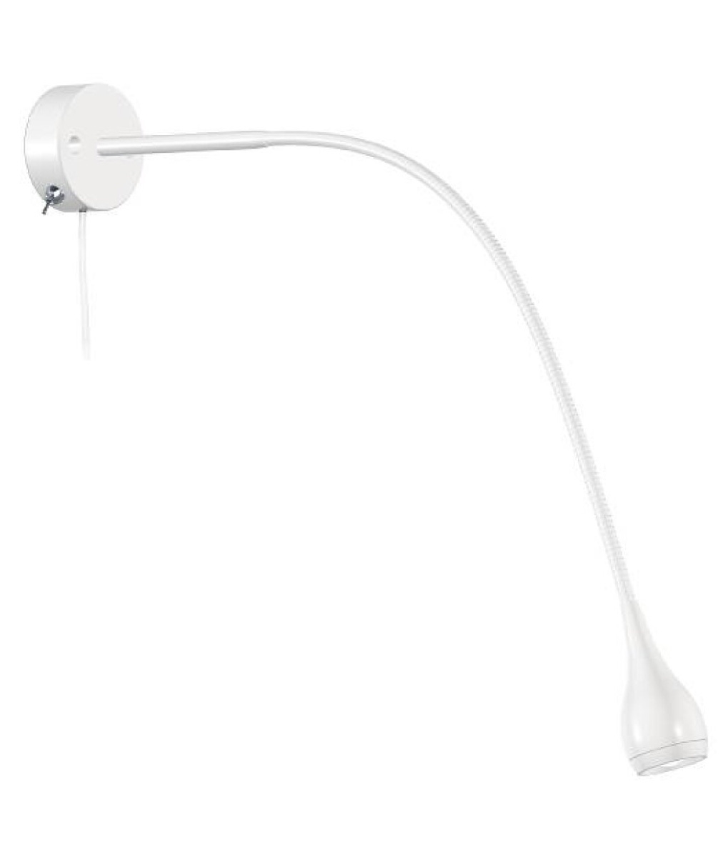 Flexible Arm LED Reading Light Switched, Easy Install, Simply Plug