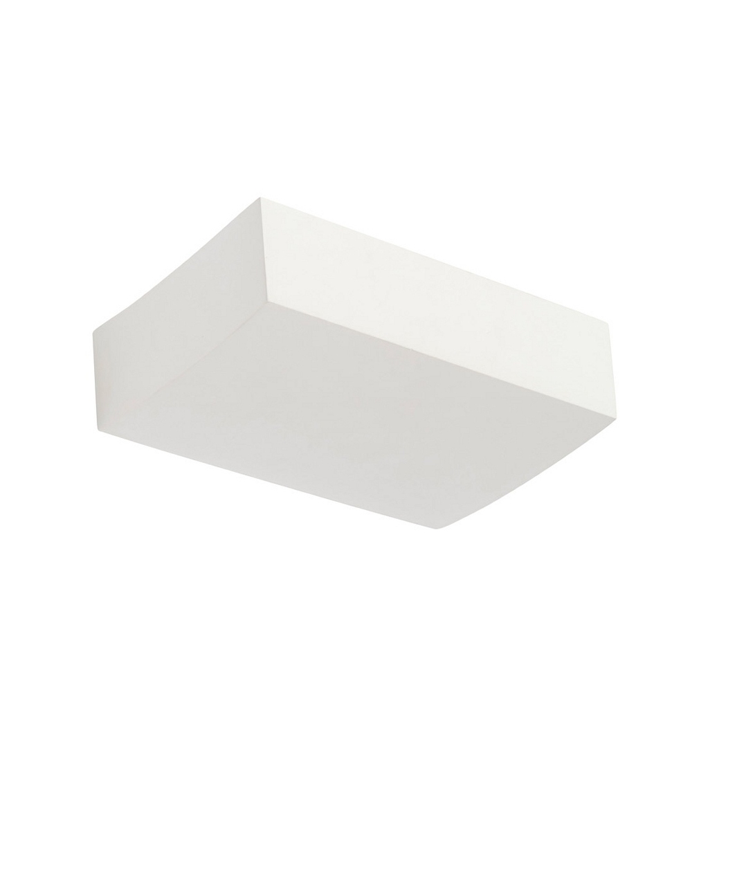 Curved and compact a plaster wall light in a natural finish