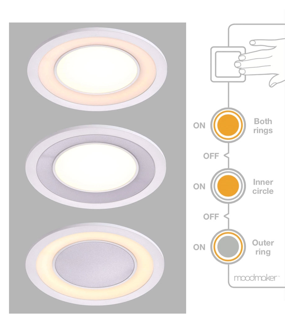 LED Recessed Corridor Downlight with Switch Operated Nightlight Mode