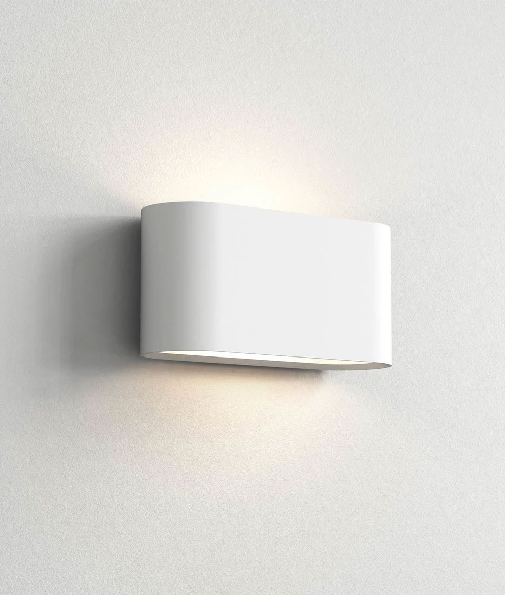 Slim Profile Plaster Up and Down Illuminated Wall Light