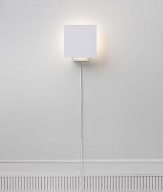White Square Wall Light Back Lit with LEDs