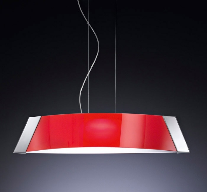 Retro Coloured Glass Dining Room Light