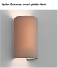 Simple Fabric Wall Light - Square Shade - Up & Down Lighting