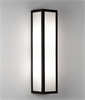 Tall LED Wall Lantern - Safe for use in bathrooms or outside with opal ...