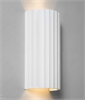 Plaster Rippled Up & Down Wall Light