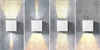 Square Up & Down Wall Light - Adjustable Beam