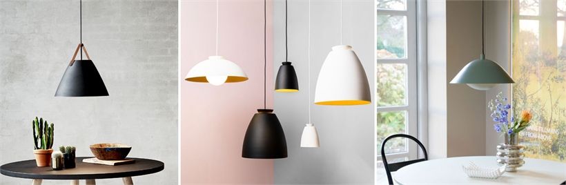 Metal pendant lighting