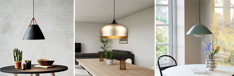 Metal pendant lighting