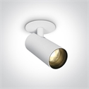 White COB Cylinder Adjustable LED Spotlight - 6.5W Warm White