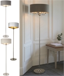 3 Arm Floor Light With Fabric Drum Shade