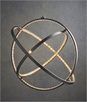 Contemporary Triple Hoop LED Pendant