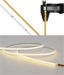 4w ultra slim COB dotless white LED tape light with full-width illumination, 4mm wide, 5 metre reel