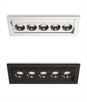 Recessed Adjustable Linear Downlight 12W Dark Light 38° 3000K Warm White