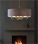Brushed Chrome 8 Arm Elegant Chandelier