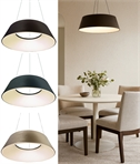 Modern LED Circular Pendant - Deep Flared Shade Dia 600mm